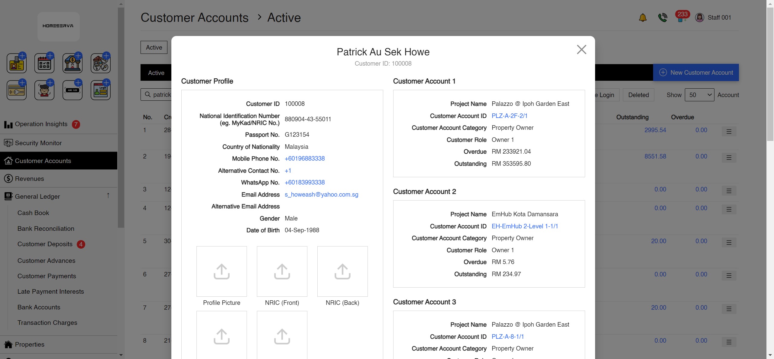 Customers App Screenshot