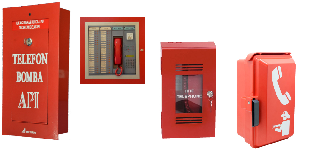 Fireman telephone bomba API, handsets, remote intercom station