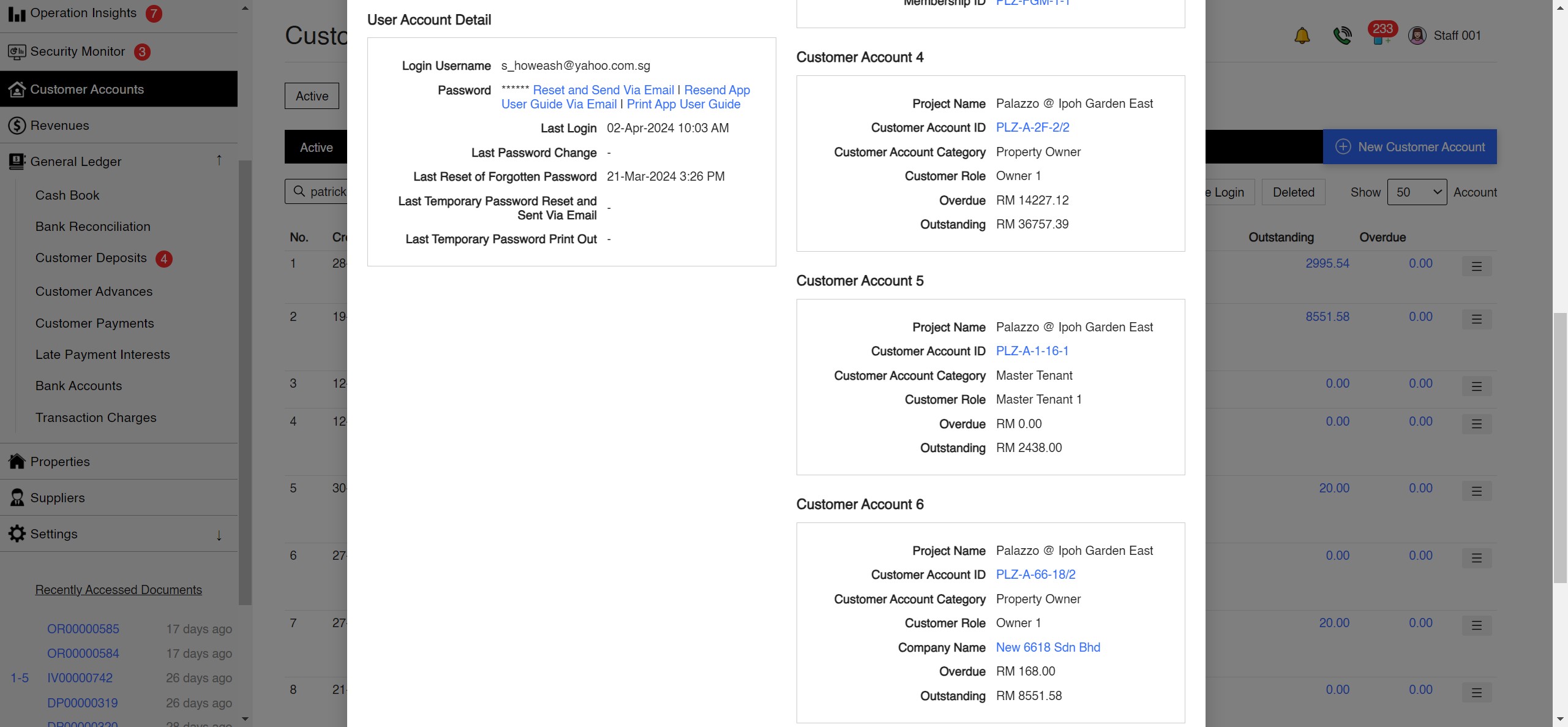 Main User Accounts App Screenshot