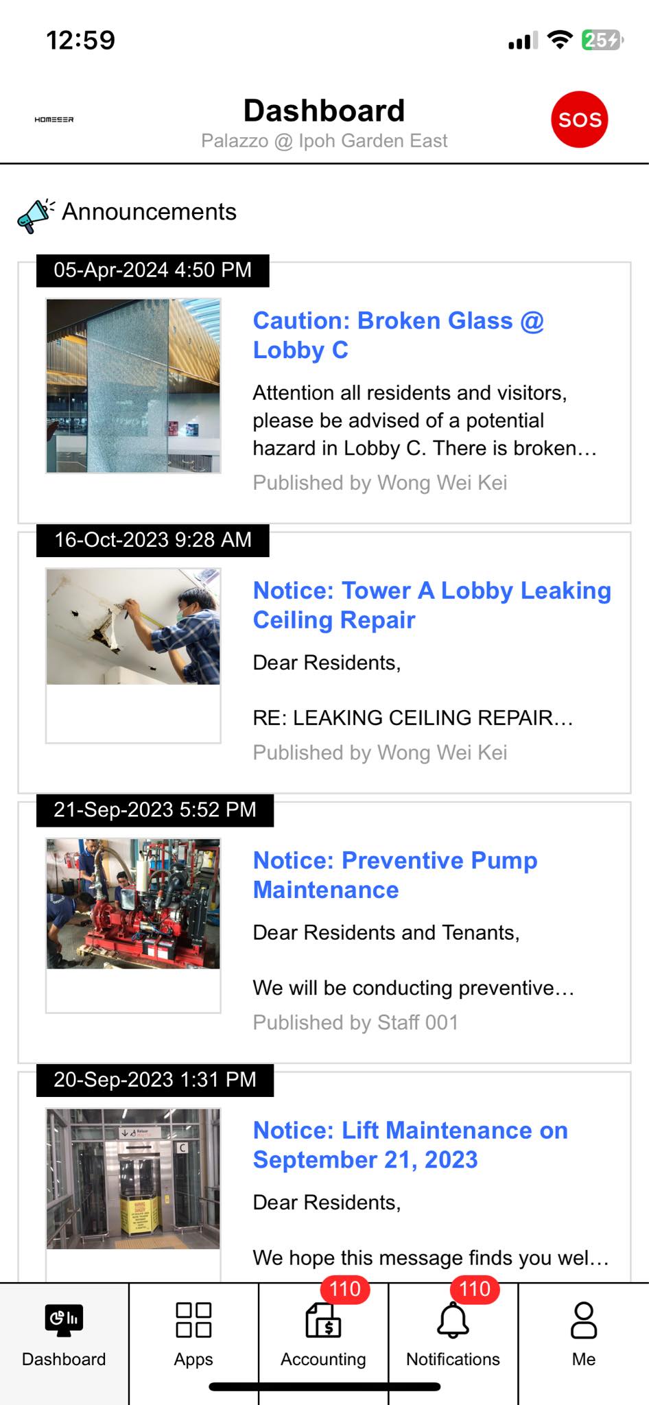 Main User Accounts App Screenshot