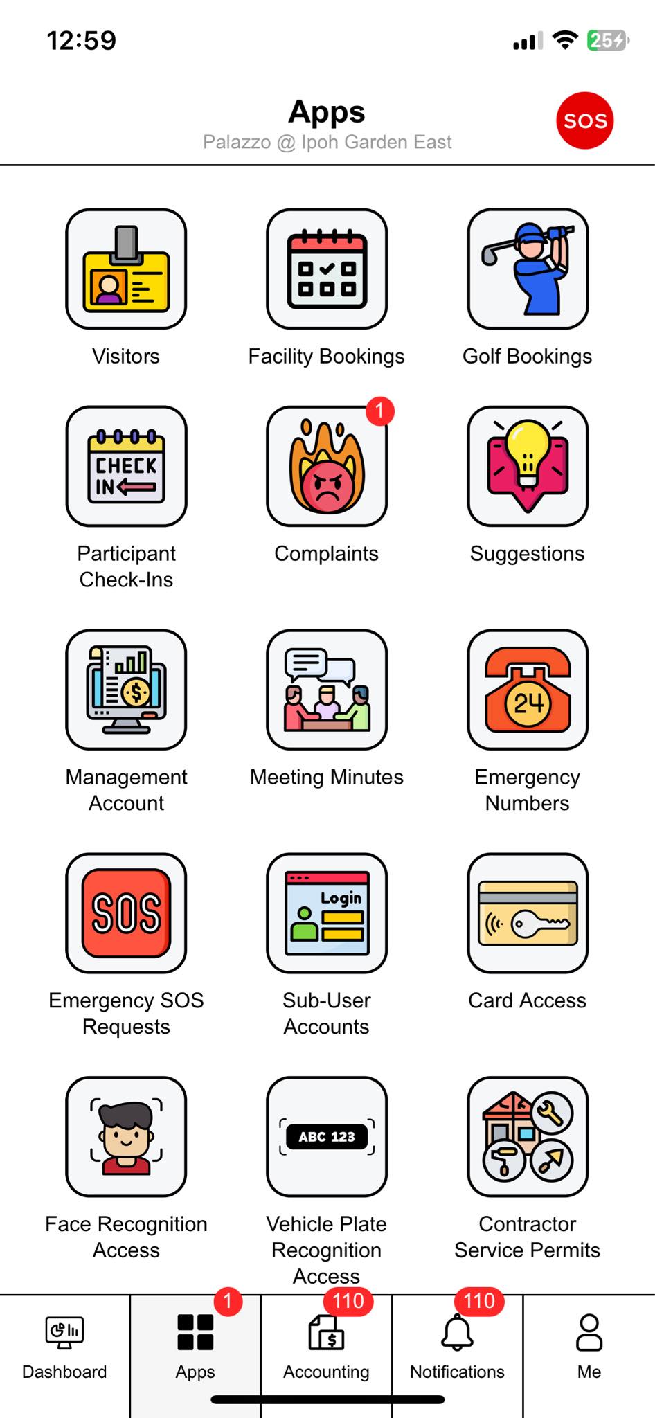 Main User Accounts App Screenshot