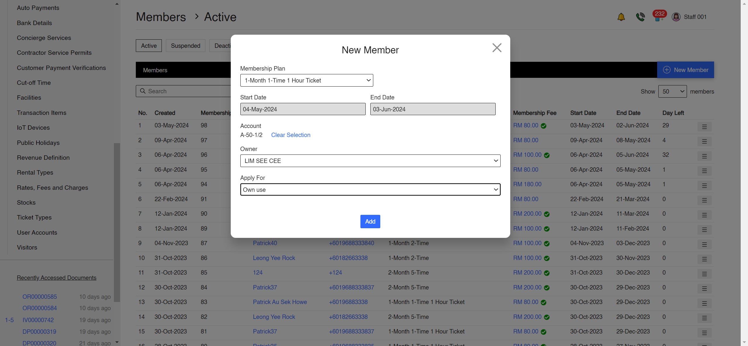 Members Management App Screenshot