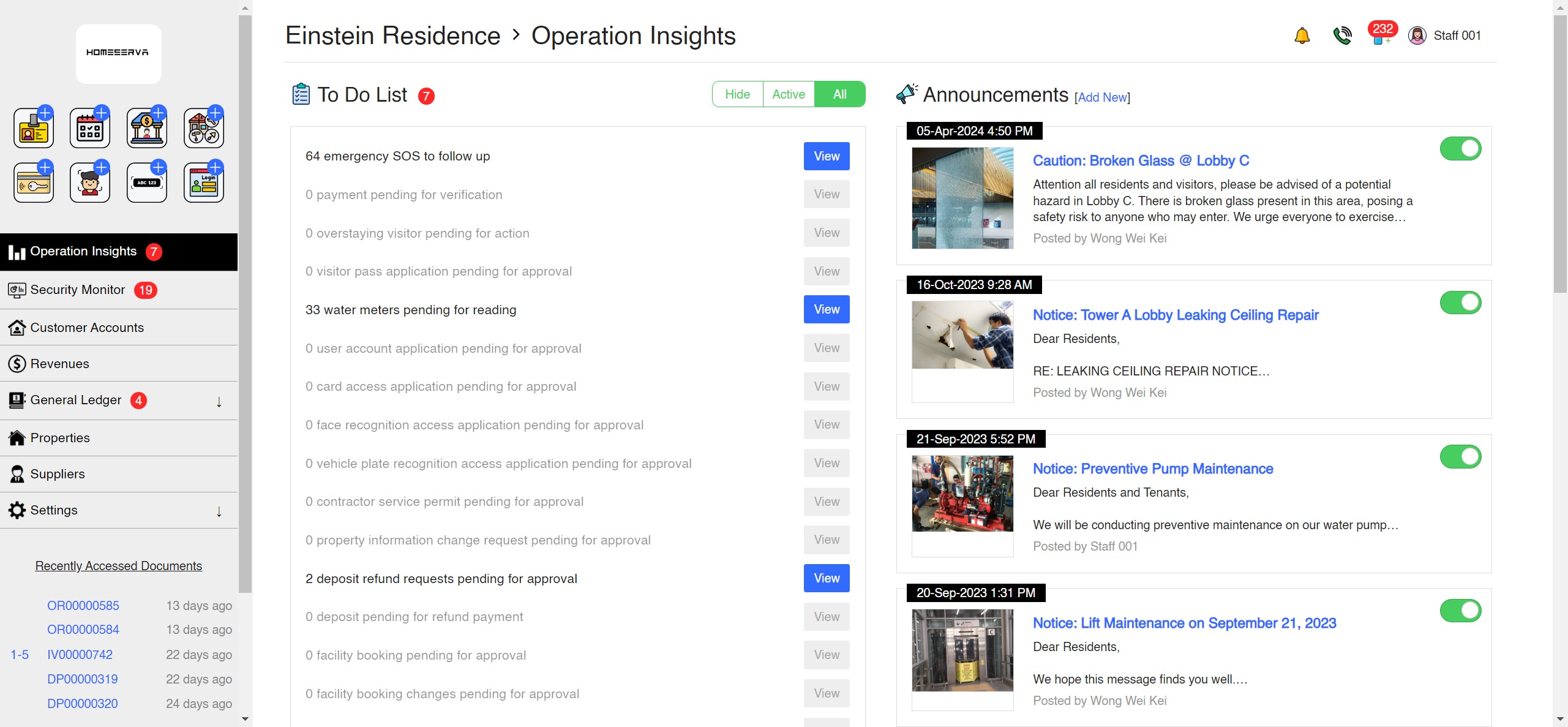 Operation Insights Screenshot App Screenshot