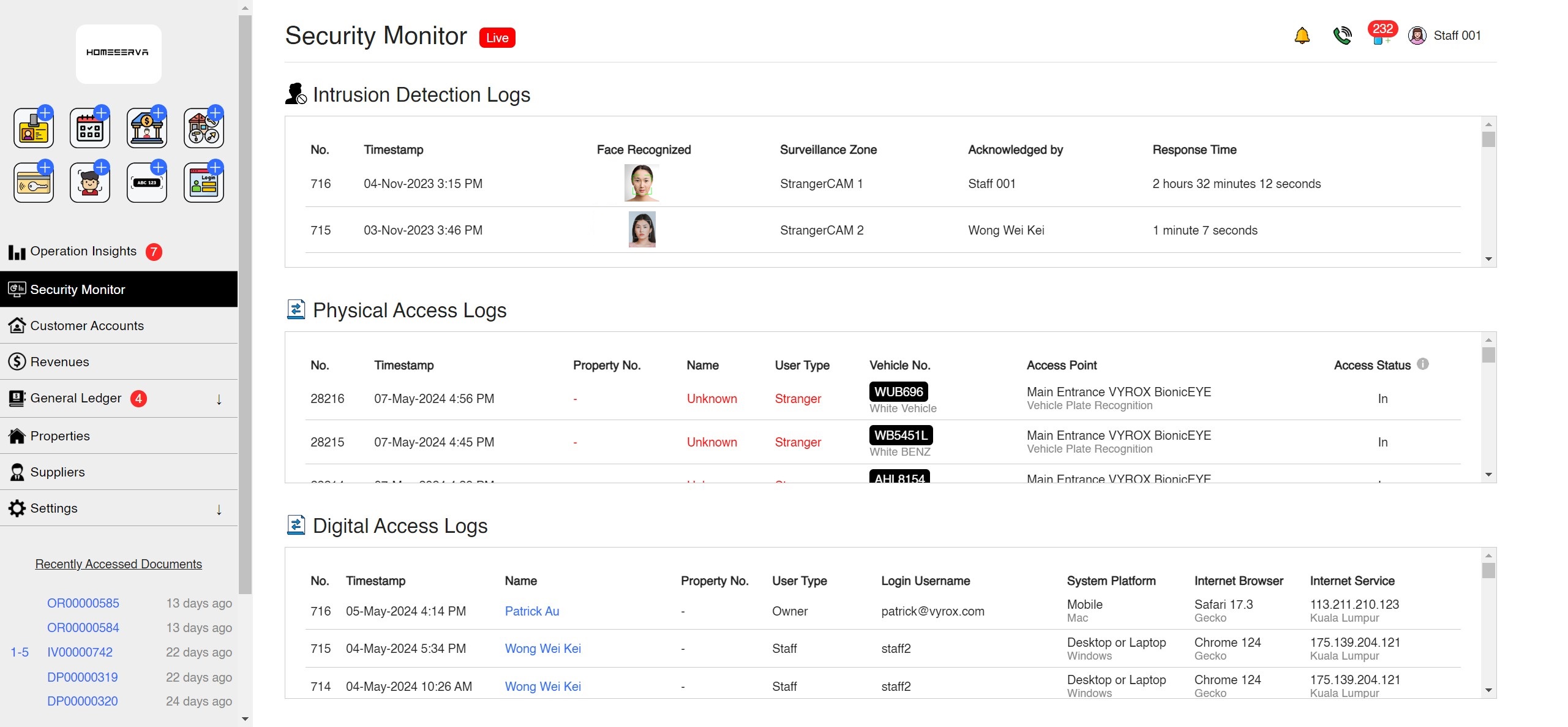 Operation Insights Screenshot App Screenshot