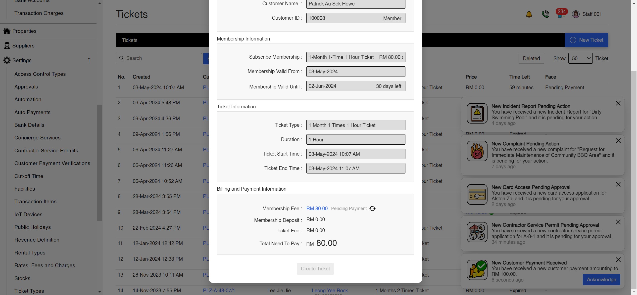 Tickets Access App Screenshot