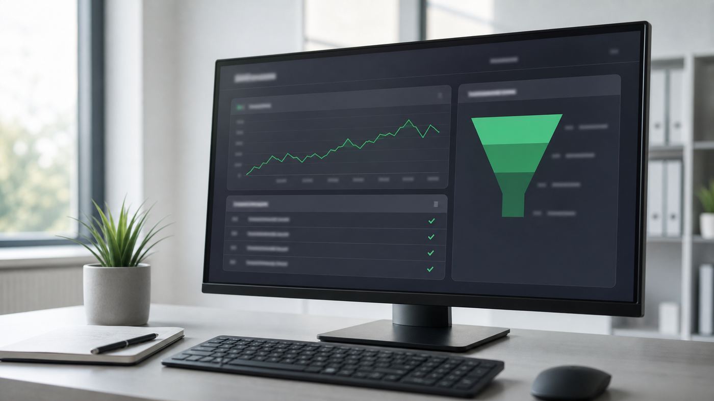 Monitoring dashboard screens showing throughput, response time and usage trend charts for a local AI pilot deployment