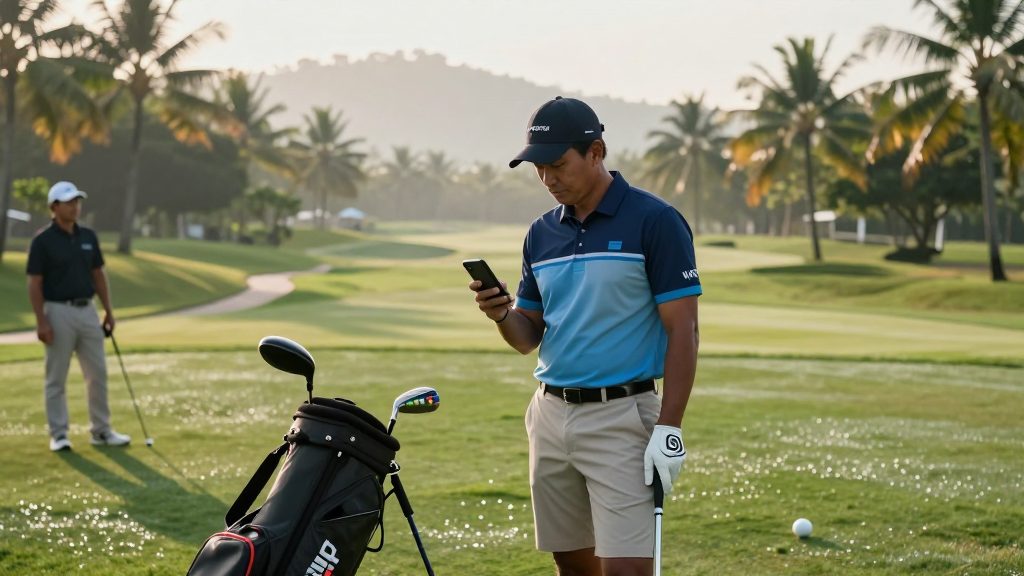 Golf Bookings - members reserving tee times at a Malaysian golf club