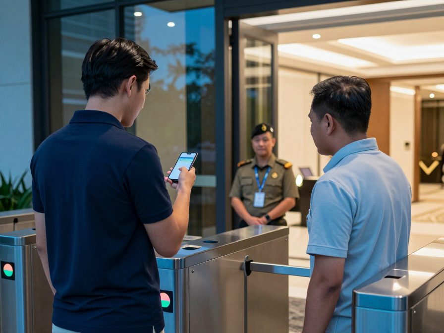 Property QR Code - Visitor pass codes are issued by the separate Visitor Management module