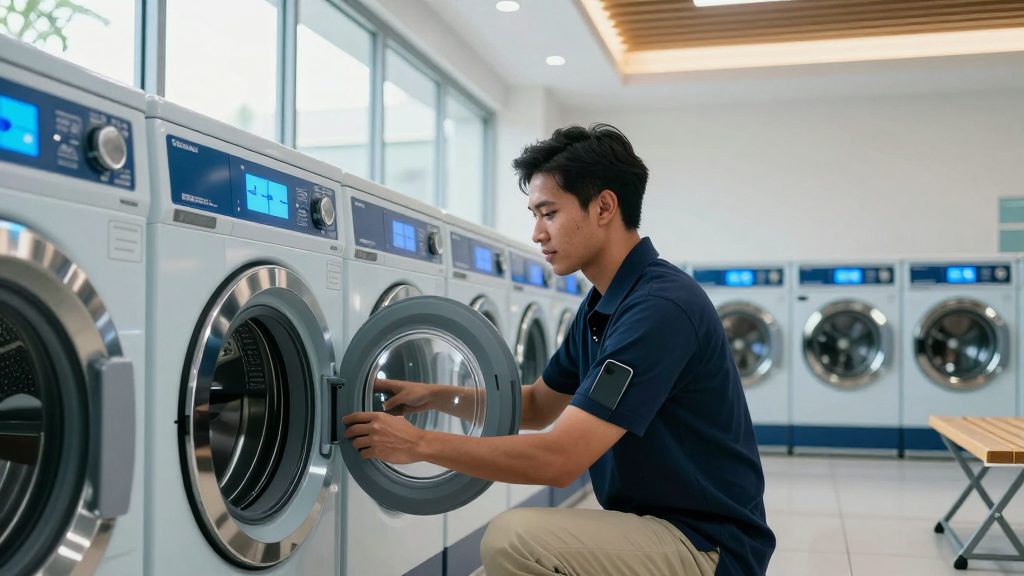 Self-Service Laundry - a laundry room that never wastes a trip