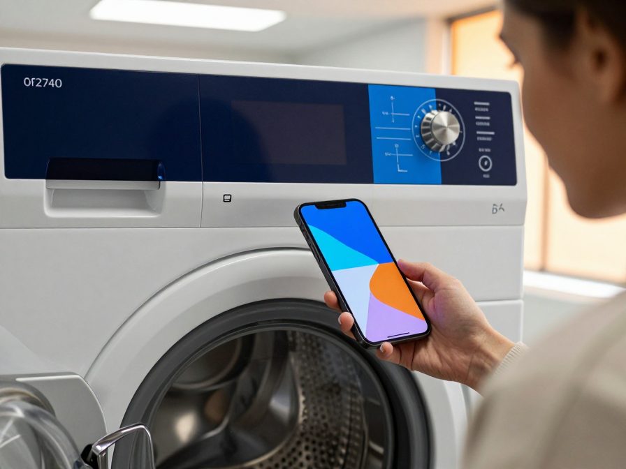 Self-Service Laundry - Scan a machine code to activate it