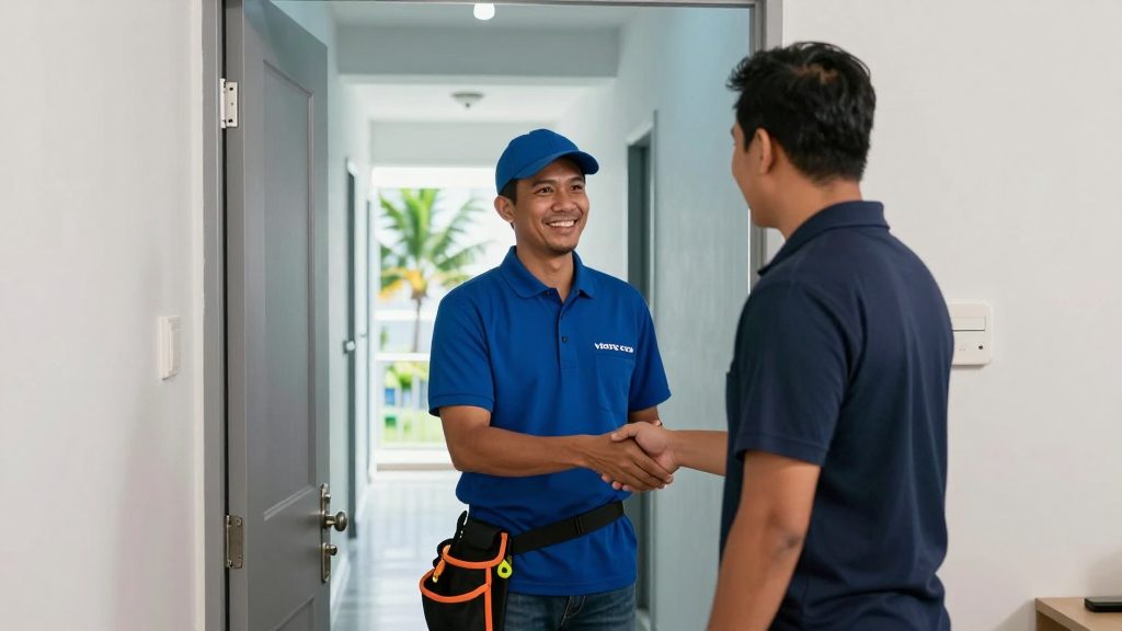 TukangMan - a vetted contractor at the door within hours