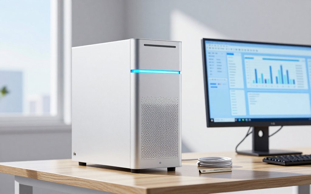 Private on-premise AI server running a local LLM on hardware owned by the customer