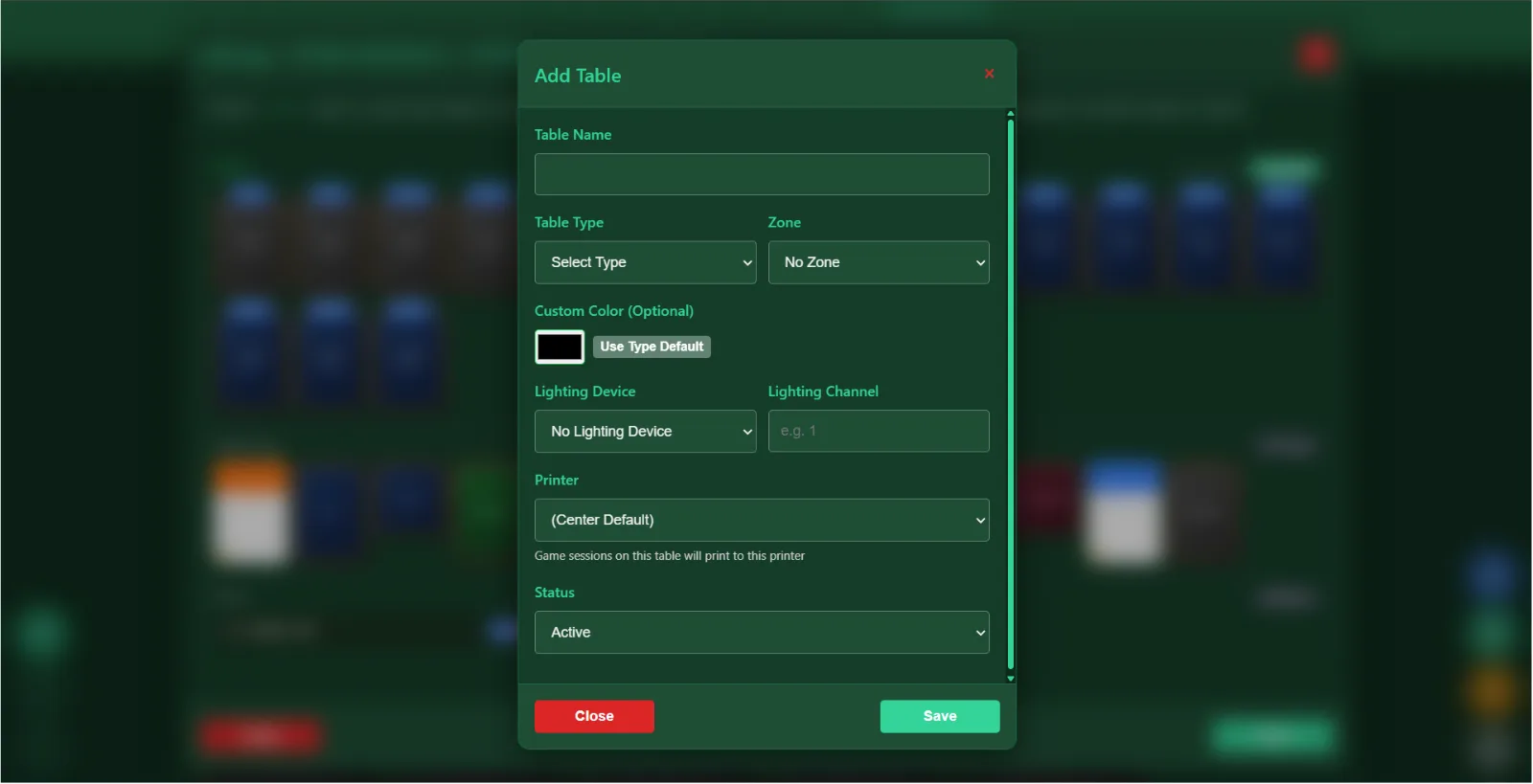 Add Table