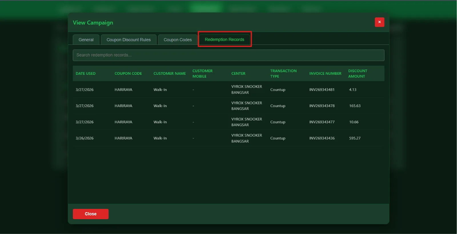16.3 How to verify the use of a voucher record