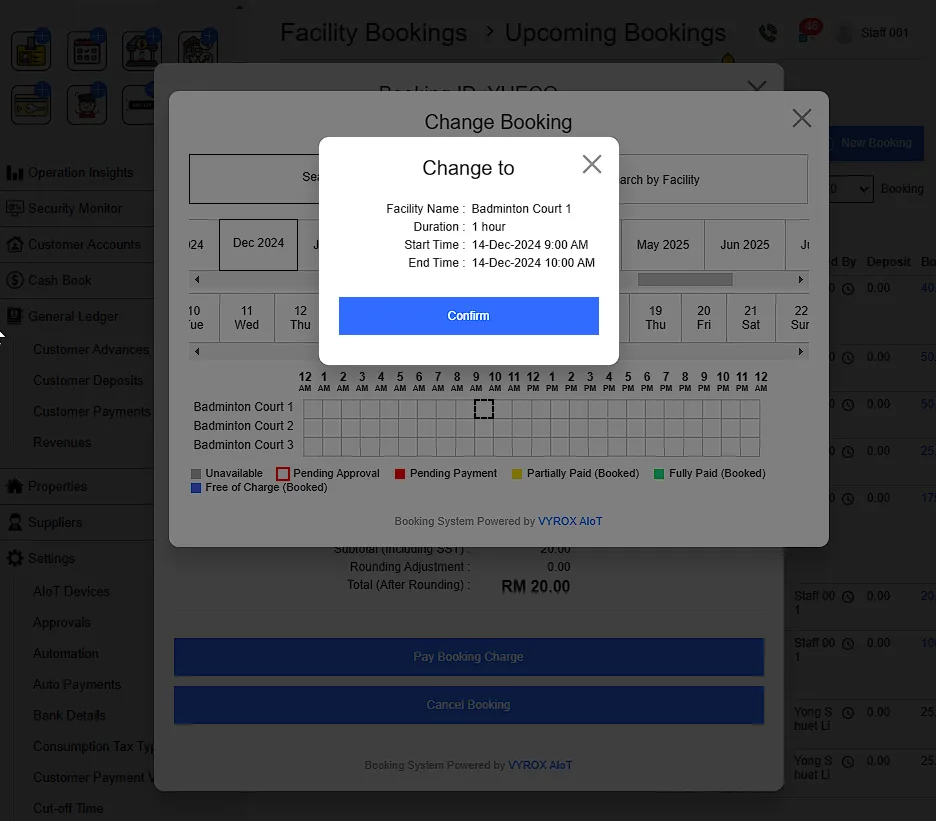 3.2. Change Booking Slot