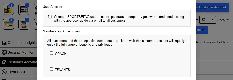 2.4 Select an Account & Billing Information