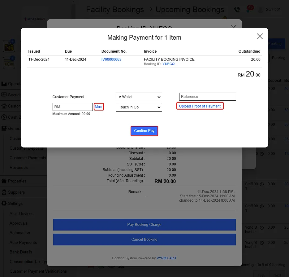 3.5. Booking Payment
