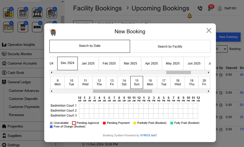3.1.2. Search and Select Booking Slot