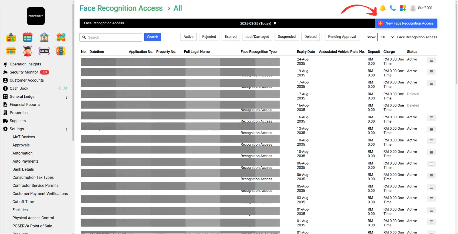 2.1 Face Recognition Access