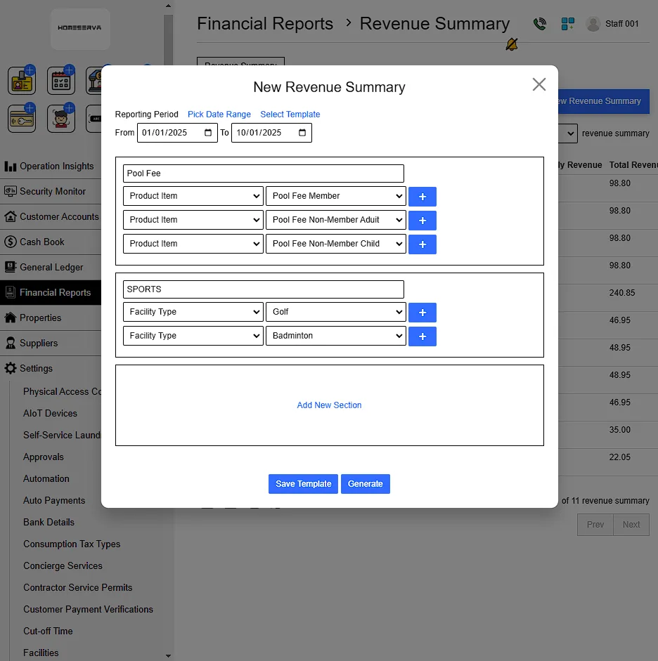 3. Generating Revenue Summary Report