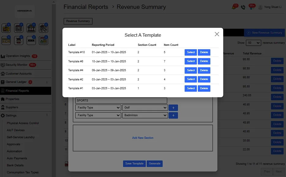 3. Generating Revenue Summary Report