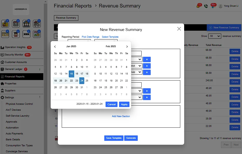 3. Generating Revenue Summary Report