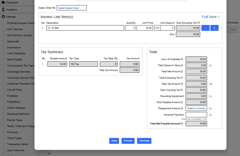 2.4 New Invoice