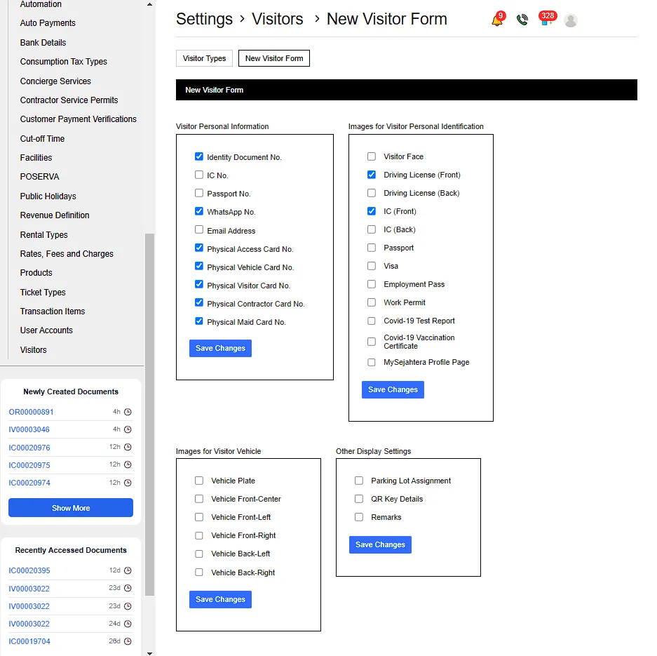2.4. Edit New Visitor Form