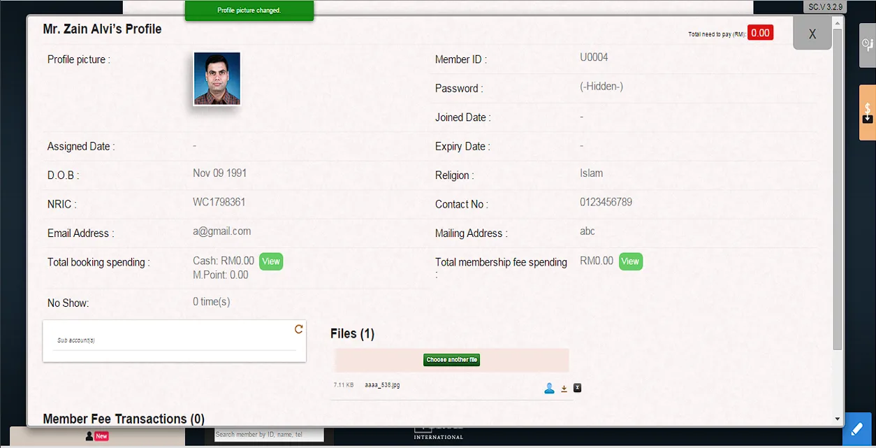 4.2 Create Principal Member Account