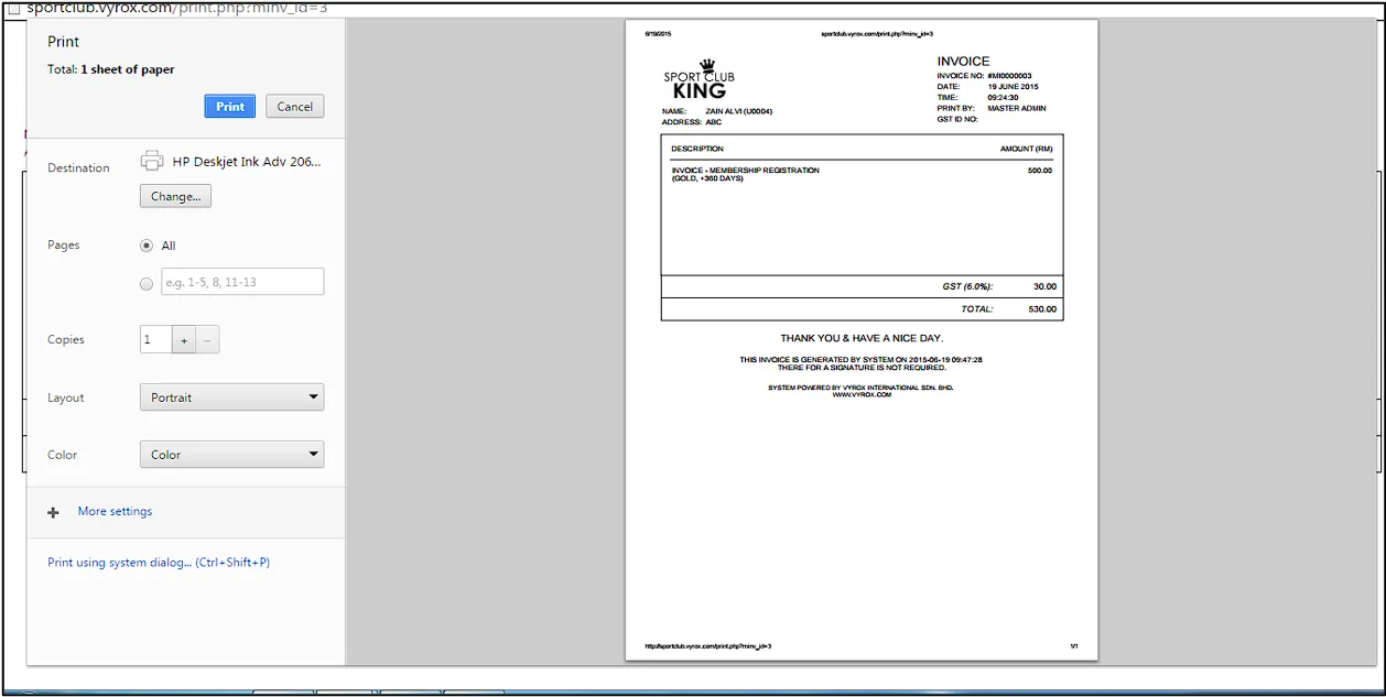4.6 Receipt