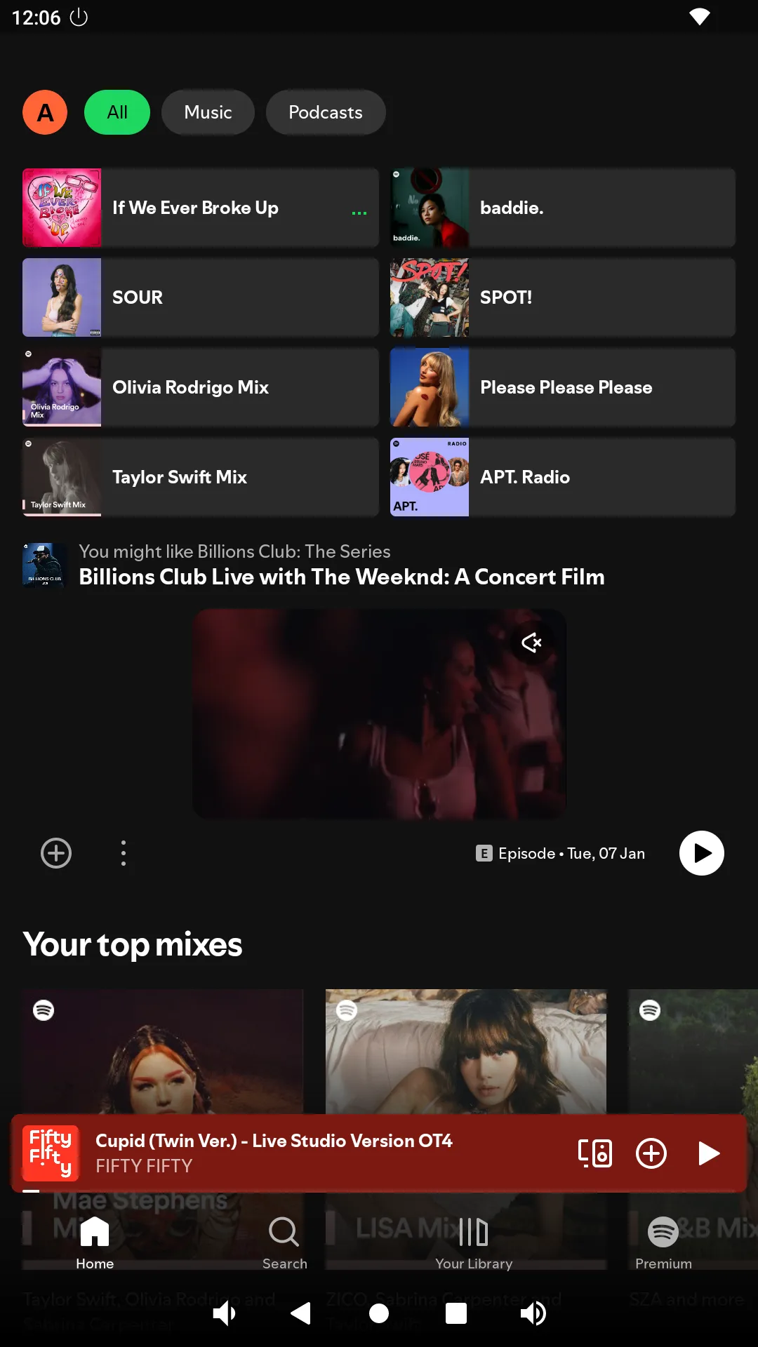Online Music Player app