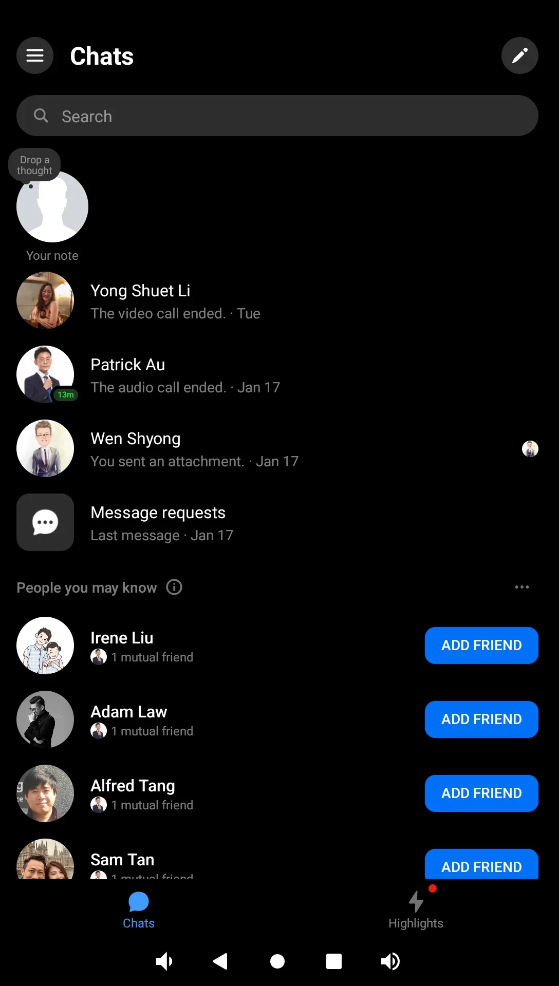 7.1. Messenger