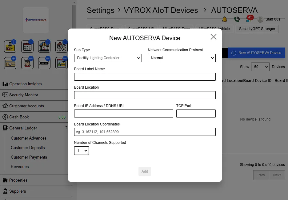2.7. Setting up lighting control
