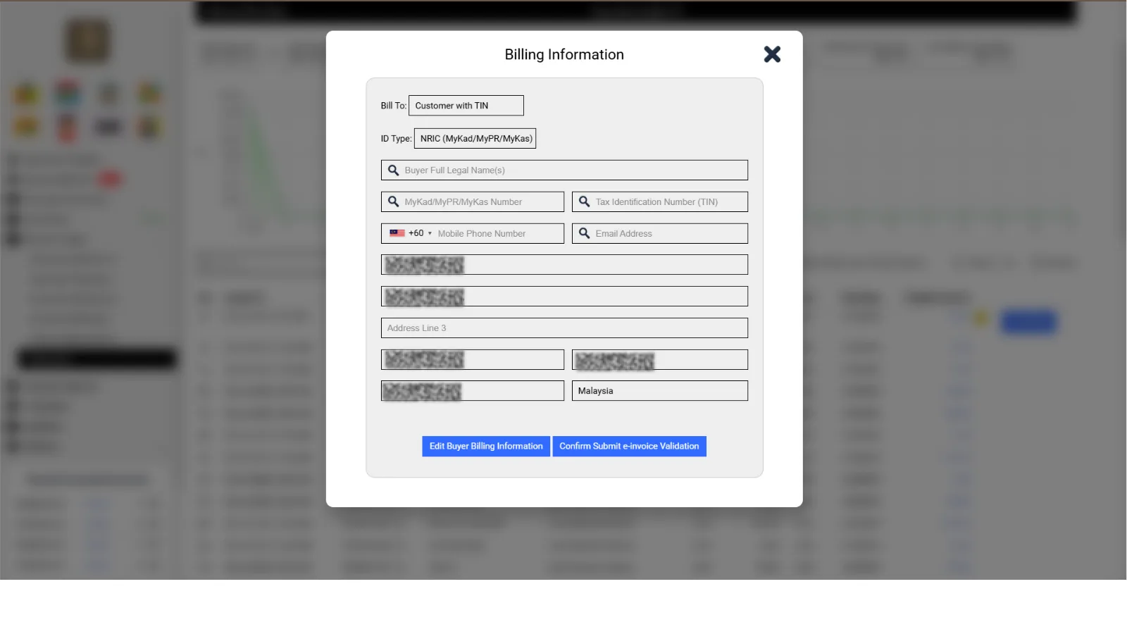 3.2 Fill In Customer Information