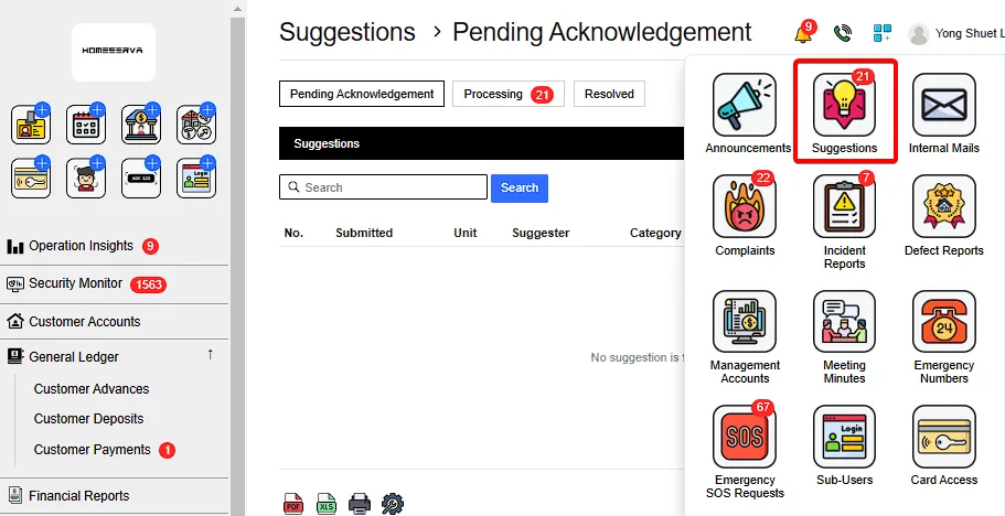 2.1 Add New Suggestions