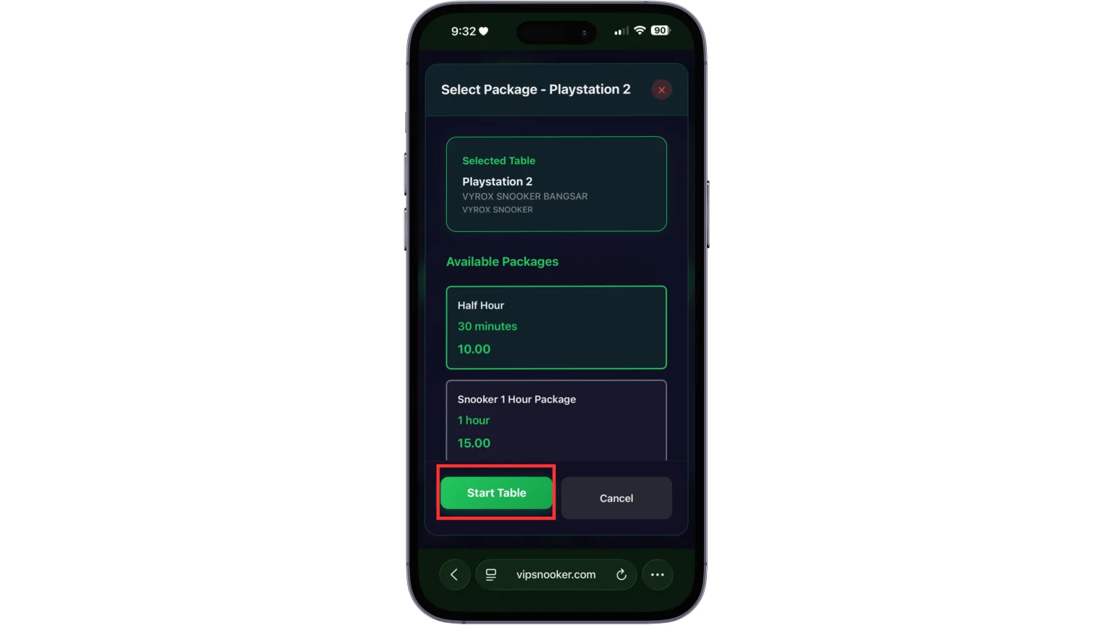 17.1 How to Open Table Using User Application