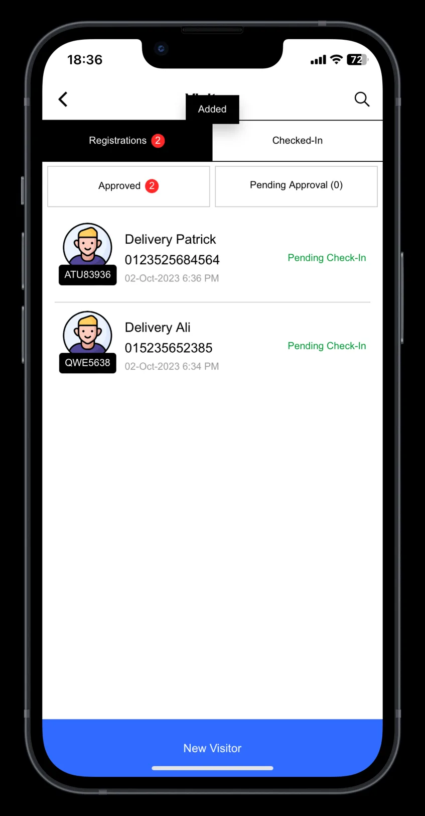 Step 4: Select Visitor